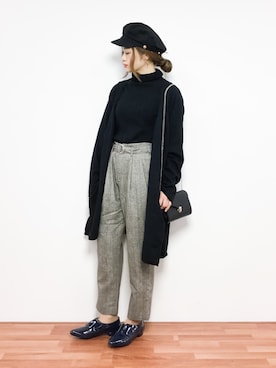 isaさん（レディース・155cm）の冬コーディネート