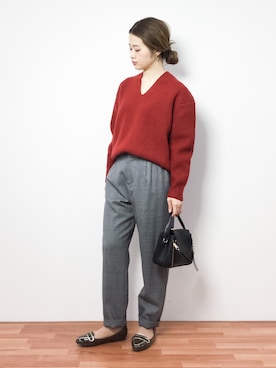 isaさん（レディース・155cm）の冬コーディネート