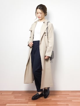 isaさん（レディース・155cm）の冬コーディネート