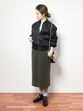 isaさん（レディース・155cm）の冬コーディネート