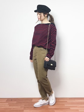 isaさん（レディース・155cm）の冬コーディネート