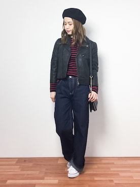 isaさん（レディース・155cm）の冬コーディネート