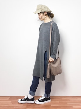 isaさん(レディース・155cm)の冬コーディネート