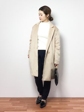 isaさん（レディース・155cm）の冬コーディネート