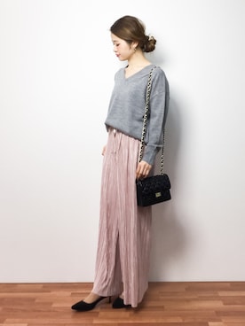 isaさん（レディース・155cm）の冬コーディネート