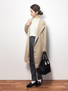 isaさん（レディース・155cm）の冬コーディネート