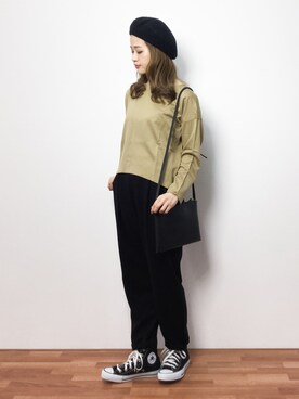 isaさん（レディース・155cm）の冬コーディネート