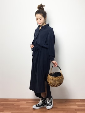 isaさん（レディース・155cm）の冬コーディネート