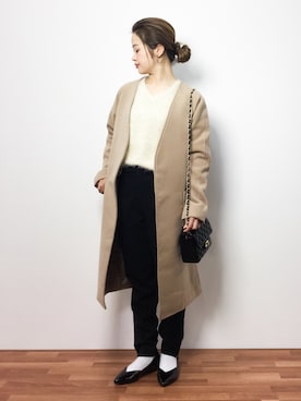 isaさん（レディース・155cm）の冬コーディネート