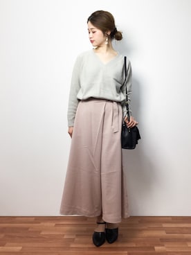 isaさん(レディース・155cm)の冬コーディネート