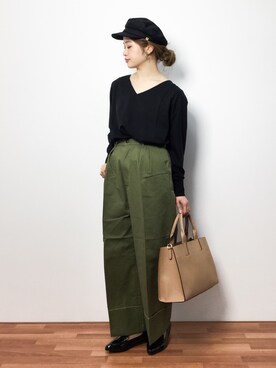 isaさん（レディース・155cm）の冬コーディネート