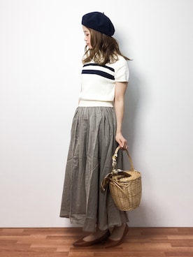 isaさん（レディース・155cm）の冬コーディネート