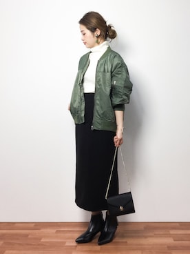 isaさん（レディース・155cm）の冬コーディネート