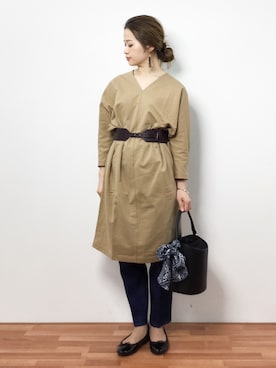 「SAC'S BARJean（サックスバージーン）のアイテム」を使った、isaさん（レディース・155cm）の冬コーディネート