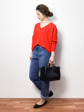 isaさん（レディース・155cm）の冬コーディネート