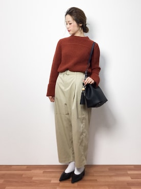 isaさん（レディース・155cm）の冬コーディネート