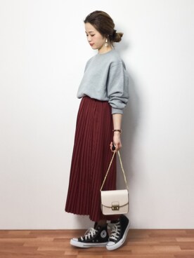 isaさん（レディース・155cm）の冬コーディネート