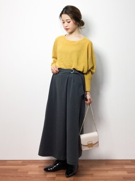 isaさん(レディース・155cm)の冬コーディネート