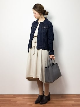 isaさん（レディース・155cm）の春コーディネート