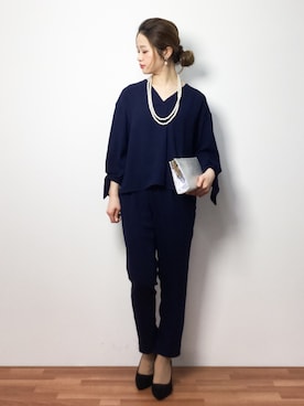 「INGNI（イング）のアイテム（つなぎ/オールインワン）」を使った、isaさん（レディース・155cm）の春コーディネート