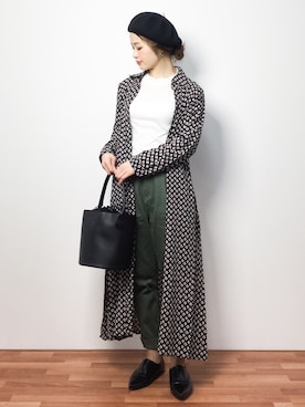 「ドレスシューズ」｜「アイテム（シャツワンピース）」を使った、isaさん（レディース・155cm）の春コーディネート