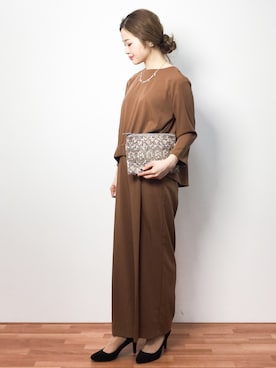 「Accessorize（アクセサライズ）のアイテム（クラッチバッグ）」を使った、isaさん（レディース・155cm）の春コーディネート