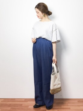 isaさん（レディース・155cm）の春コーディネート