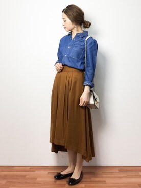 isaさん（レディース・155cm）の春コーディネート