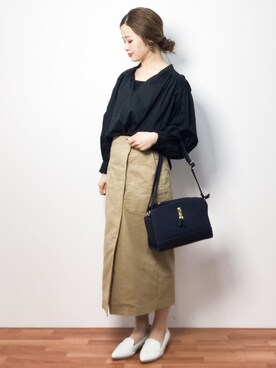 「バルーンスリーブ」｜isaさん（レディース・155cm）の春コーディネート