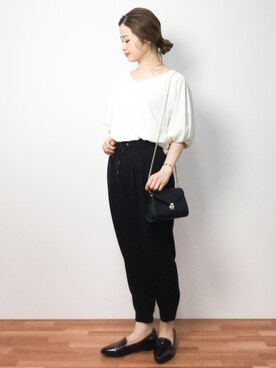 「バルーンスリーブ」｜isaさん（レディース・155cm）の春コーディネート