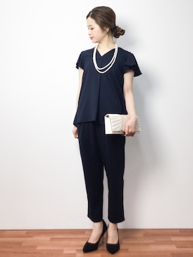 「AULI（アウリィ）のアイテム（つなぎ/オールインワン）」を使った、isaさん（レディース・155cm）の春コーディネート