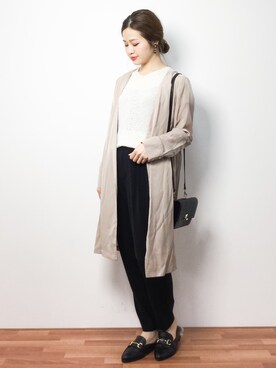 「VICKY（ビッキー）のアイテム（ジャケット/アウター）」を使った、isaさん（レディース・155cm）の春コーディネート