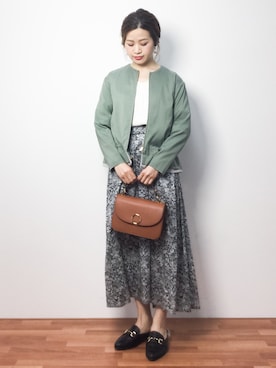 「SHIPS Days（シップスデイズ）のアイテム（ジャケット/アウター）」を使った、isaさん（レディース・155cm）の春コーディネート