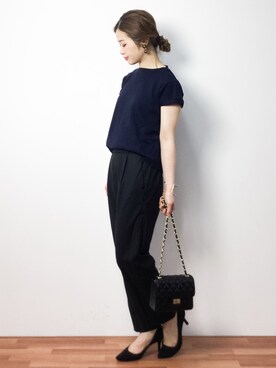「green label relaxing（グリーンレーベルリラクシング）のアイテム（つなぎ/オールインワン）」を使った、isaさん（レディース・155cm）の春コーディネート