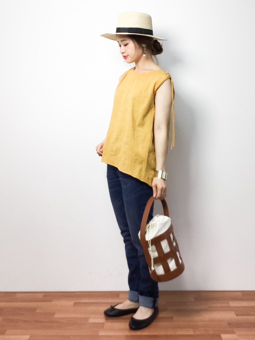 Spick & Span（スピックアンドスパン）の「シシュウ ノースリブラウス