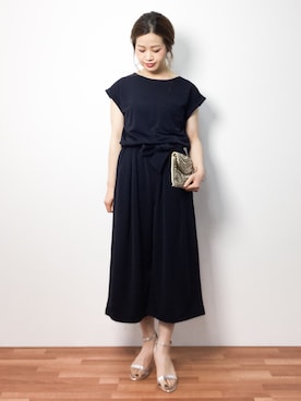 「UNITED TOKYO（ユナイテッドトウキョウ）のアイテム（つなぎ/オールインワン）」を使った、isaさん（レディース・155cm）の春コーディネート