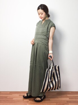 isaさん（レディース・155cm）の春コーディネート