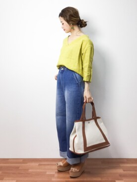 isaさん（レディース・155cm）の春コーディネート