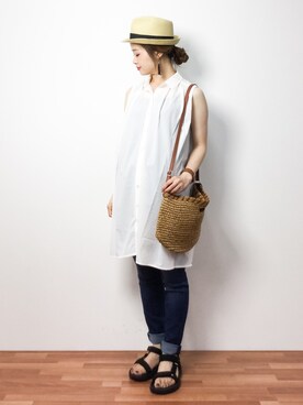 isaさん（レディース・155cm）の春コーディネート