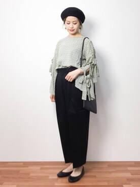 「三角」｜isaさん（レディース・155cm）の春コーディネート
