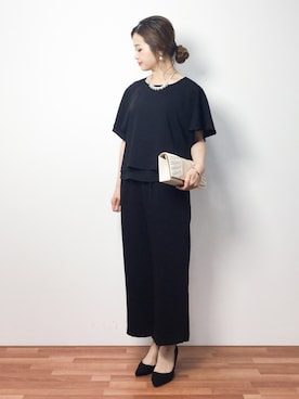 「２ＷＡＹ」｜「アイテム（つなぎ/オールインワン）」を使った、isaさん（レディース・155cm）の春コーディネート