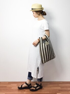 isaさん（レディース・155cm）の夏コーディネート