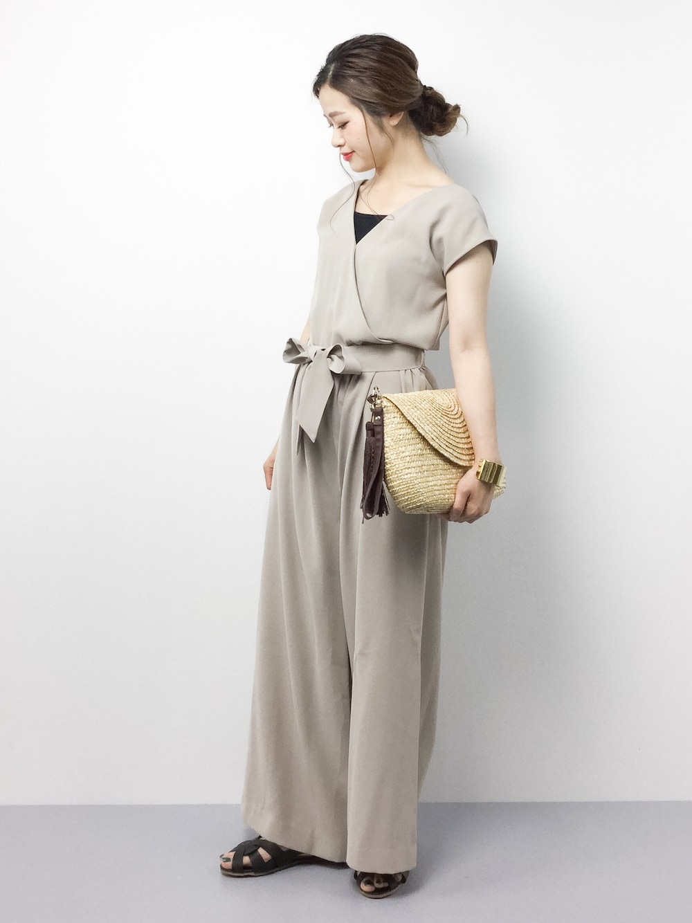 SLOBE IENA（スローブイエナ）の「リボンベルトツキ カシュクール 