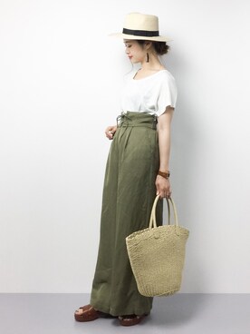 isaさん（レディース・155cm）の夏コーディネート