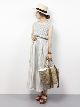 isaさん（レディース・155cm）の夏コーディネート