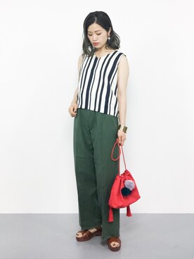 isaさん（レディース・155cm）の夏コーディネート