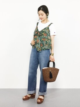 isaさん（レディース・155cm）の夏コーディネート