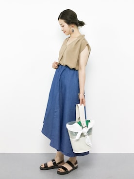 isaさん（レディース・155cm）の夏コーディネート