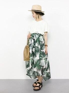 isaさん（レディース・155cm）の夏コーディネート