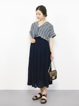 isaさん（レディース・155cm）の夏コーディネート